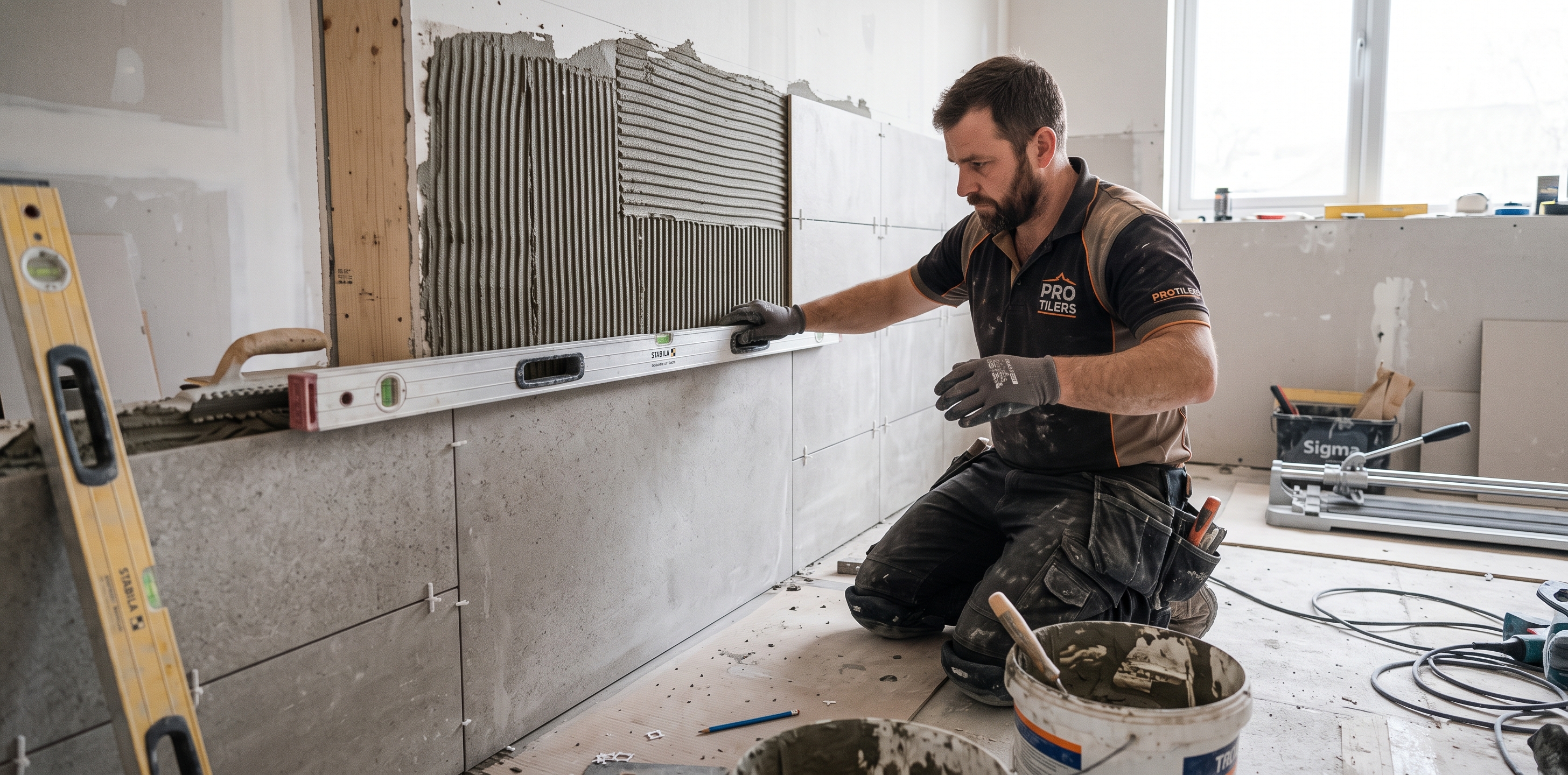 Guide pose et technique du carrelage intérieur Pose technique carrelage intérieur chantier rénovation outils peigne à colle niveau croisillons