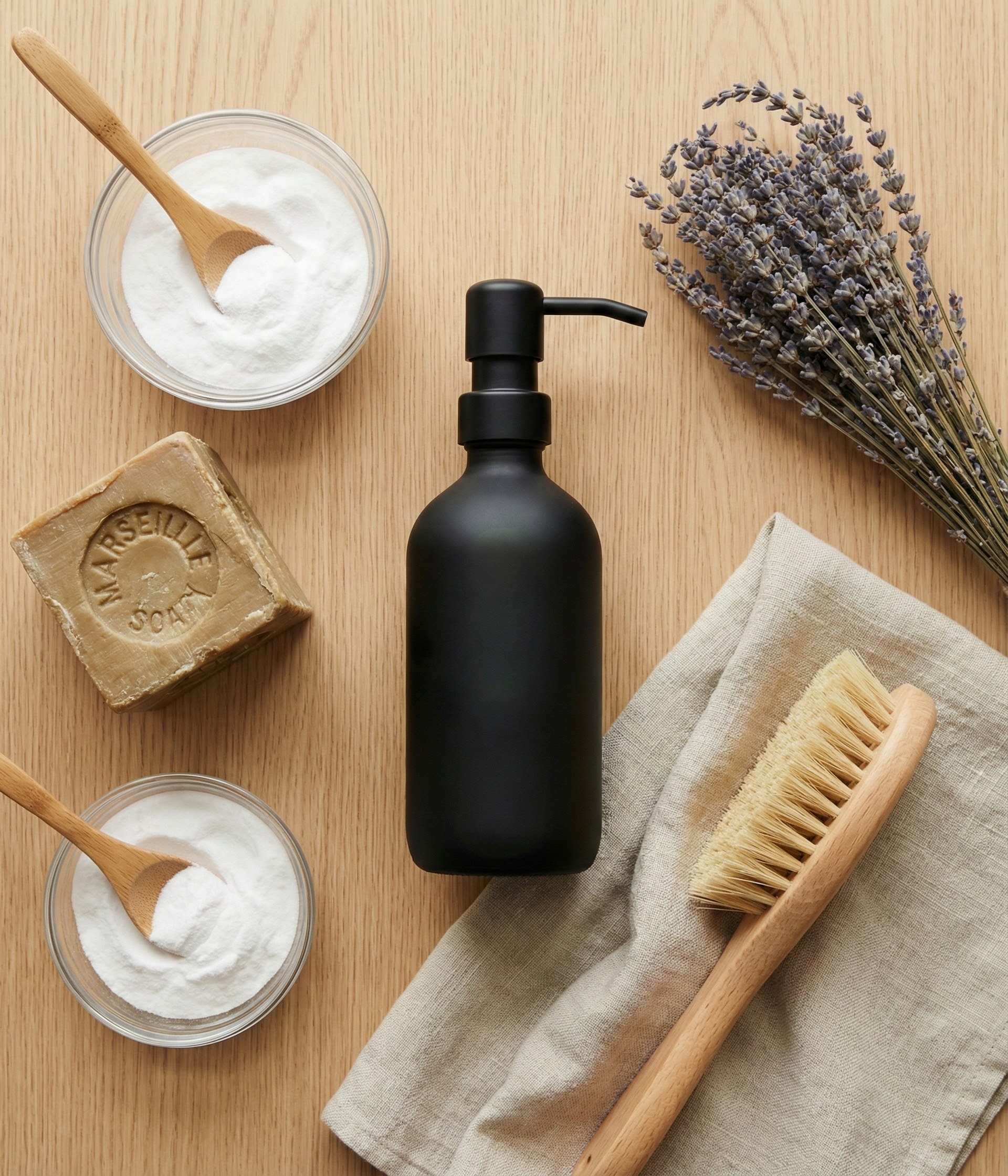 Produits naturels pour nettoyer carreaux ciment savon noir bicarbonate