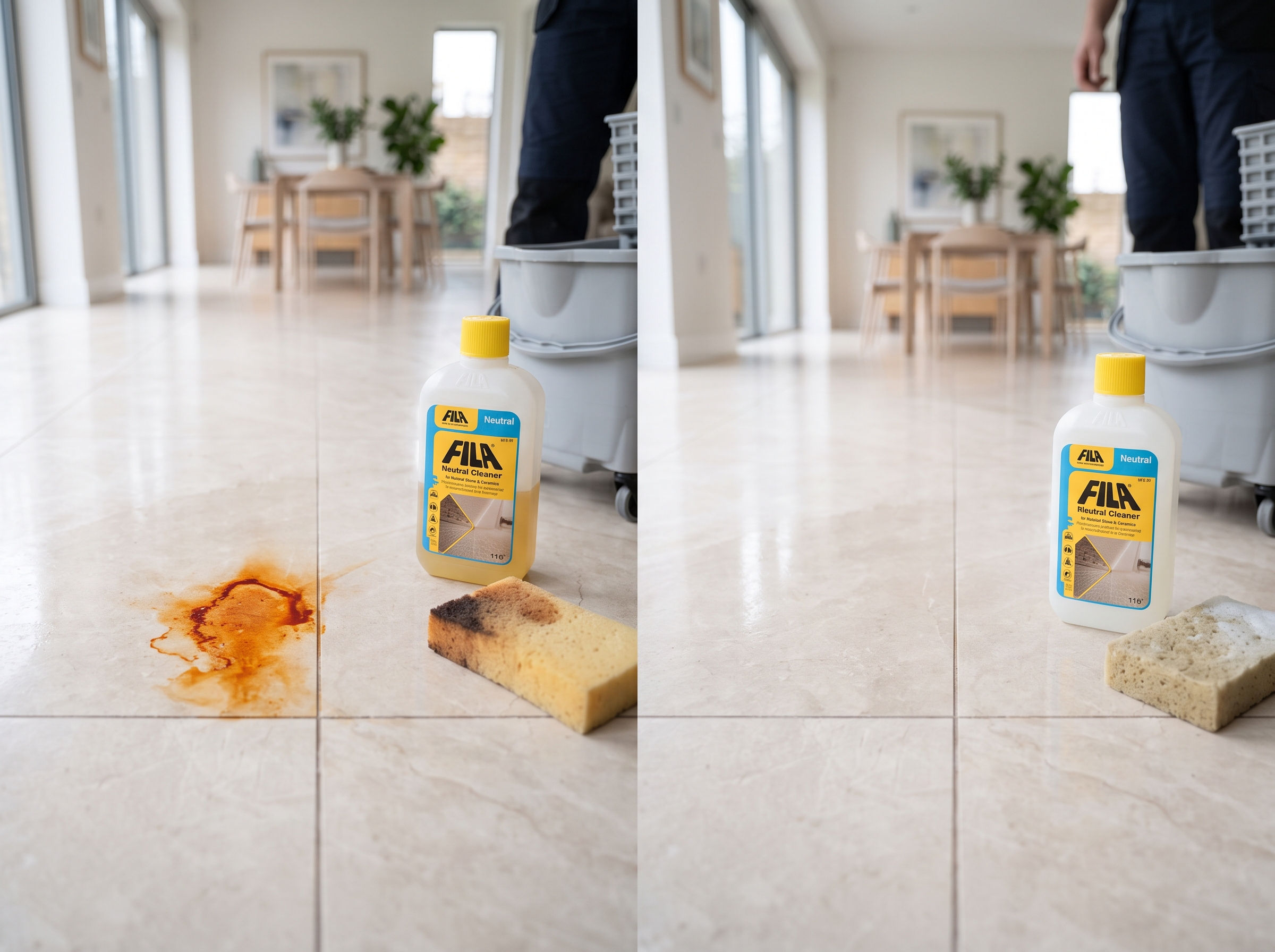 Enlever rouille carrelage tache rousse produit antirouille éponge sans rayer