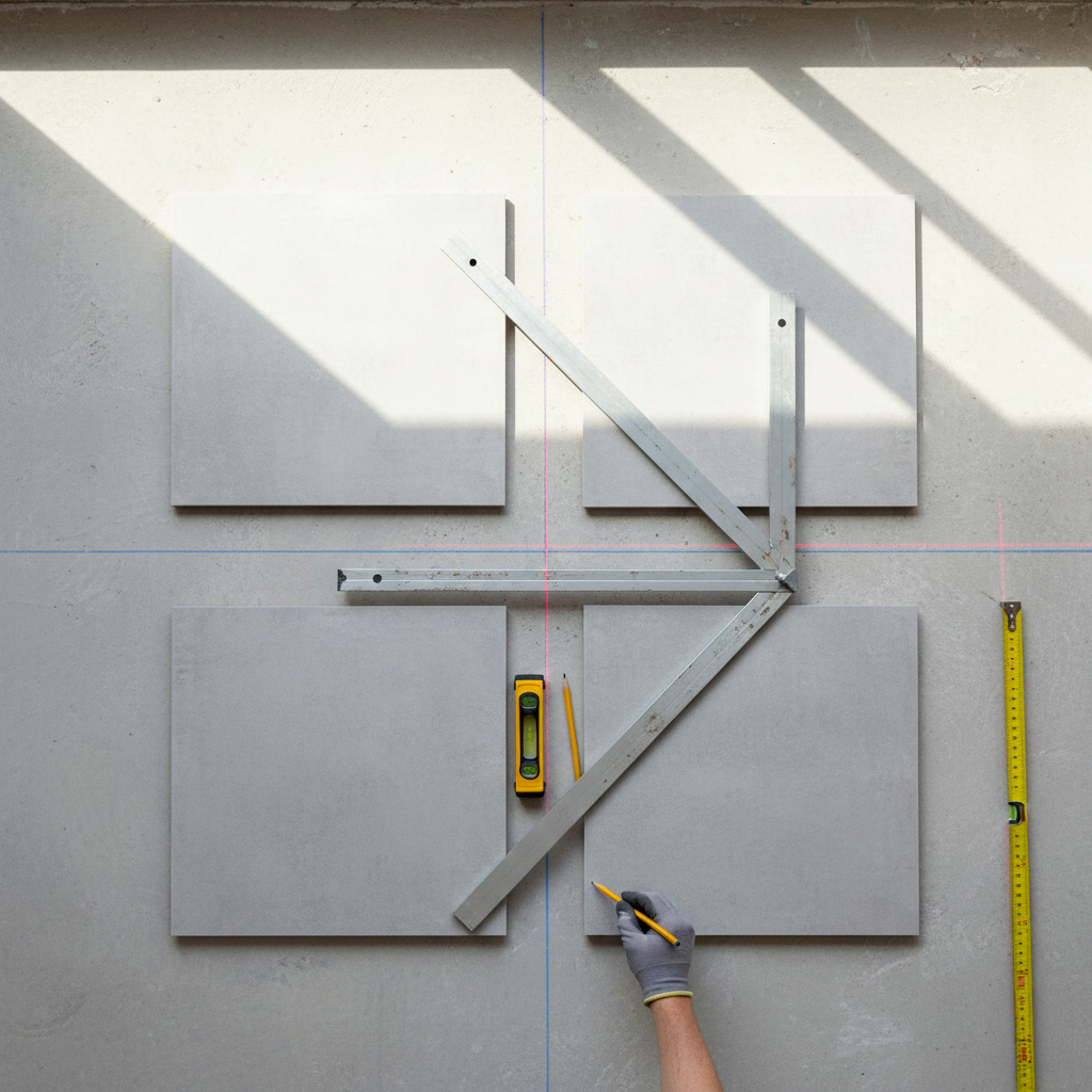 ou commencer la pose du carrelage