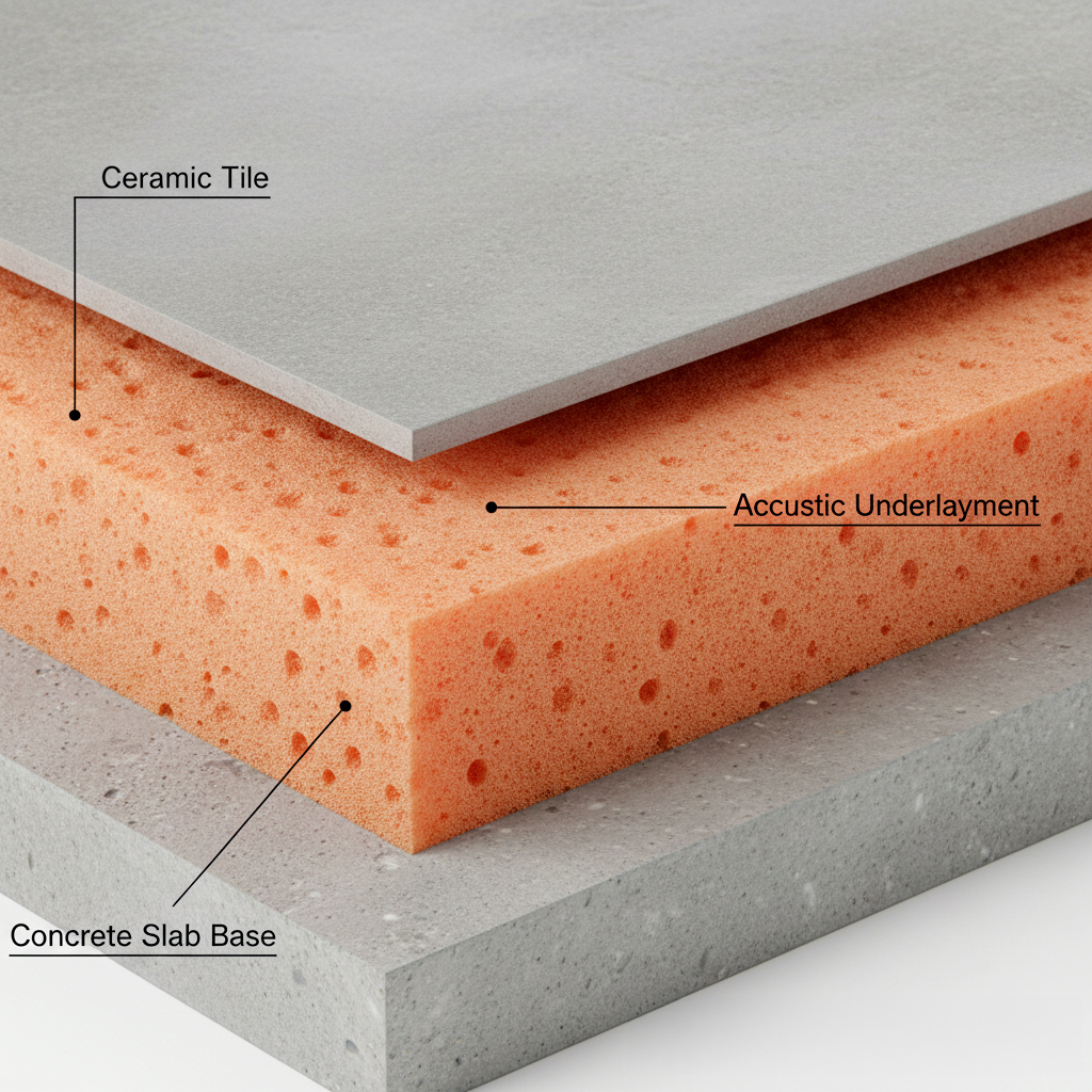 isolation phonique carrelage