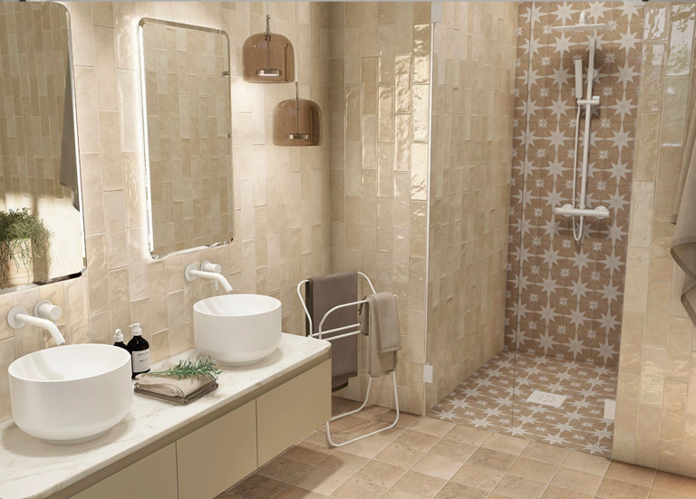 Salle de bain rétro