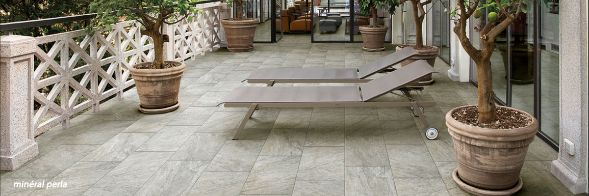 carrelage effet pierre mineral crema