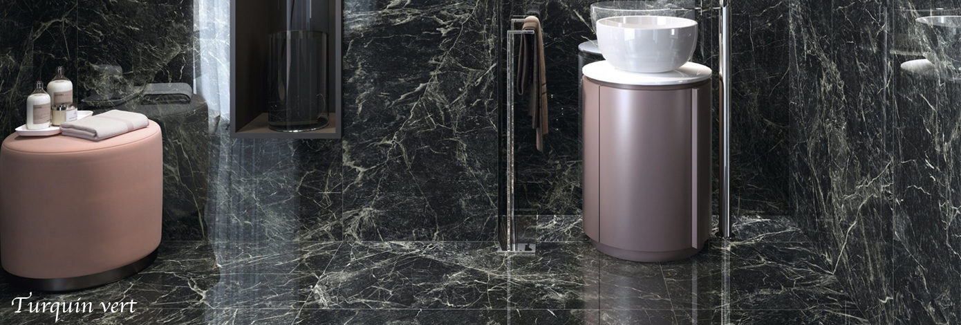 carrelage salle de bain marbre vert