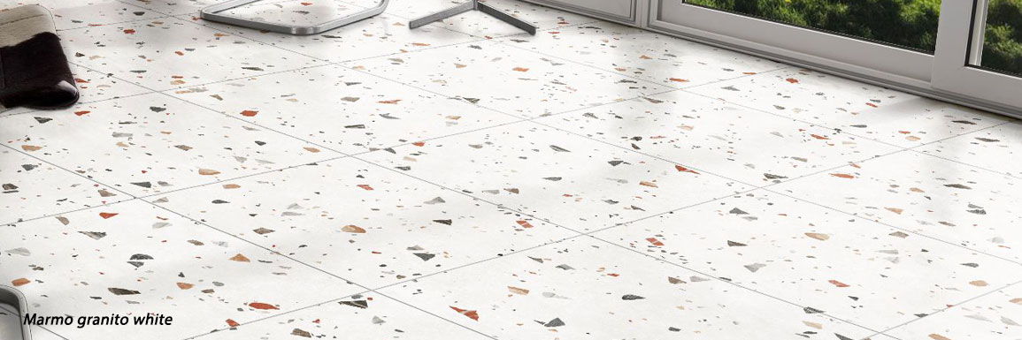 carrelage terrazzo marmo granito marfil pour le salon et la cuisine