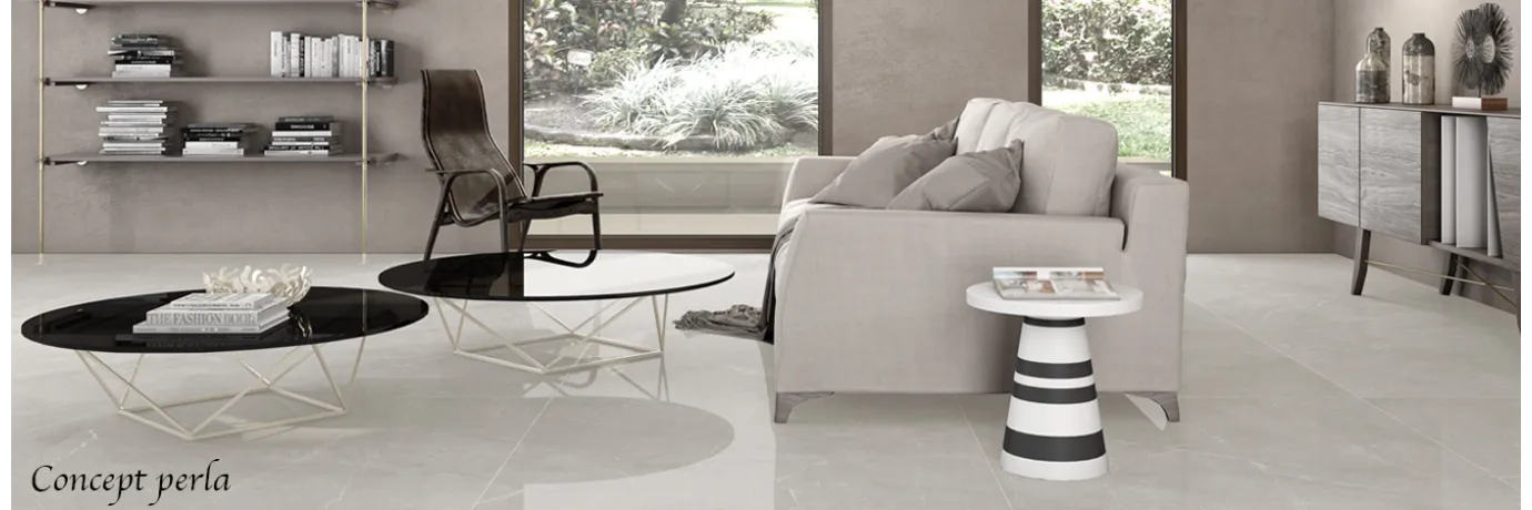  carrelage sol poli concept gris perle pour le sol du salon