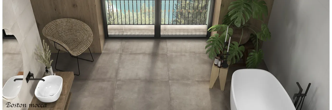 carrelage exterieur moderne boston mocca pour la salle de bain extérieur