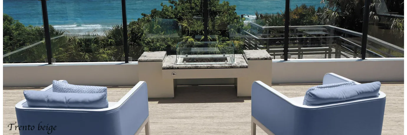 Dalle extérieur Trento beige pour la terrasse 