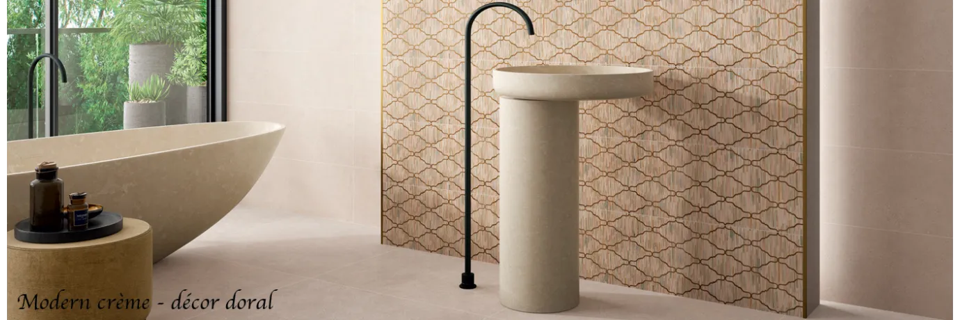 carrelage mur sdb design modern décor doral