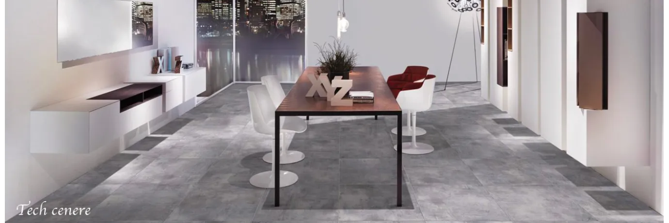 carrelage sol tech cenere couleur gris pour le séjour