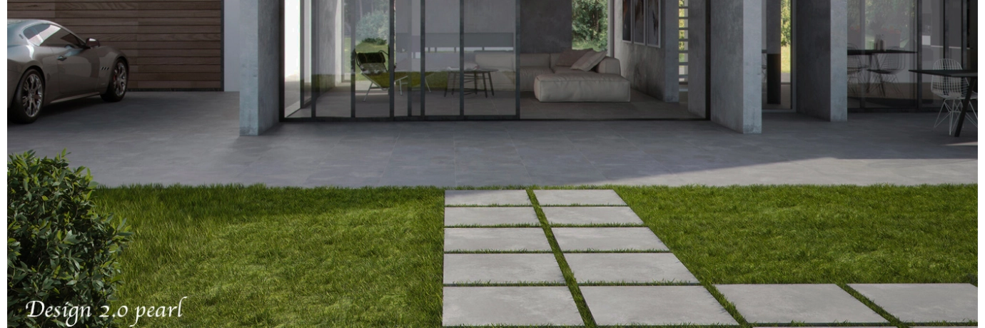 Dalle extérieur Design 2.0 pearl R11 pour le chemin de l'allée de la maison